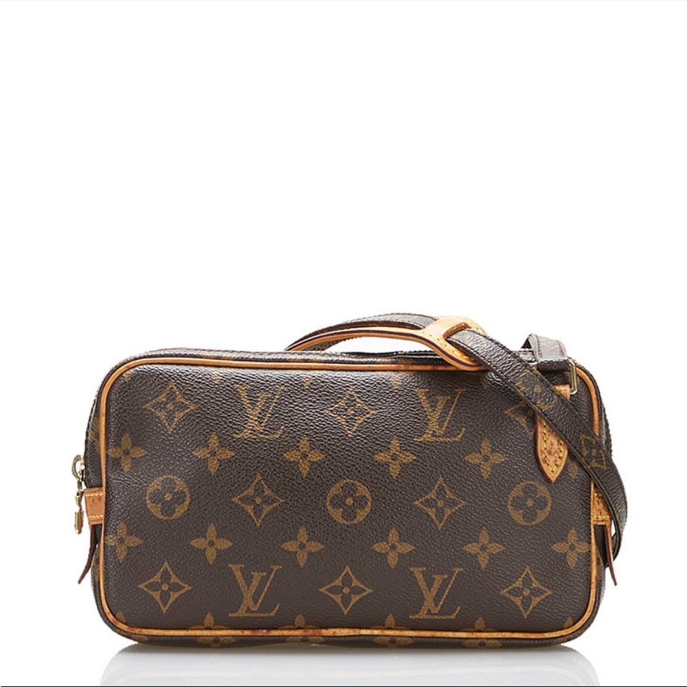 Louis Vuitton Monogram Canvas Brown and Tan Crossbody Bag